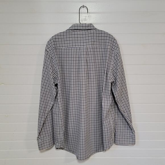 Viyella Mens Wool Blend Plaid Button Down Shirt Size XL Long Sleeve Top - Picture 2 of 6